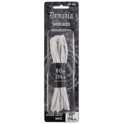 Demonia SL-ANKLE-DE Boot Shoelaces - Black, White One Size White