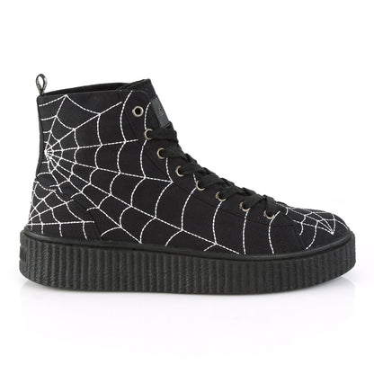 SNEEKER-250 Demonia Cult Black Alternative Unisex Sneakers