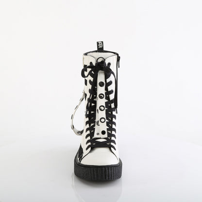 SNEEKER-325 Demonia Cult White Alternative Unisex Sneakers