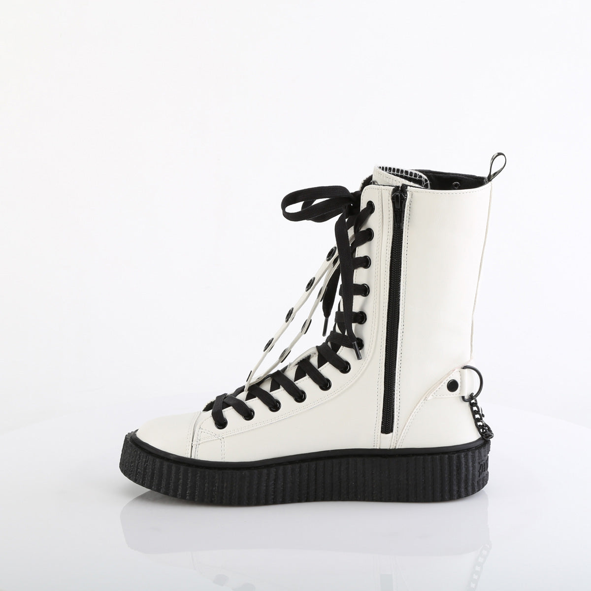 SNEEKER-325 Demonia Cult White Alternative Unisex Sneakers