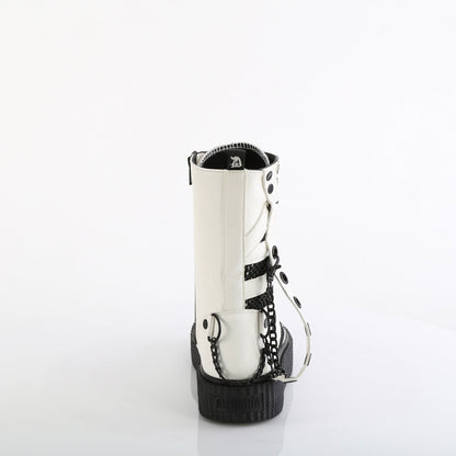 SNEEKER-325 Demonia Cult White Alternative Unisex Sneakers