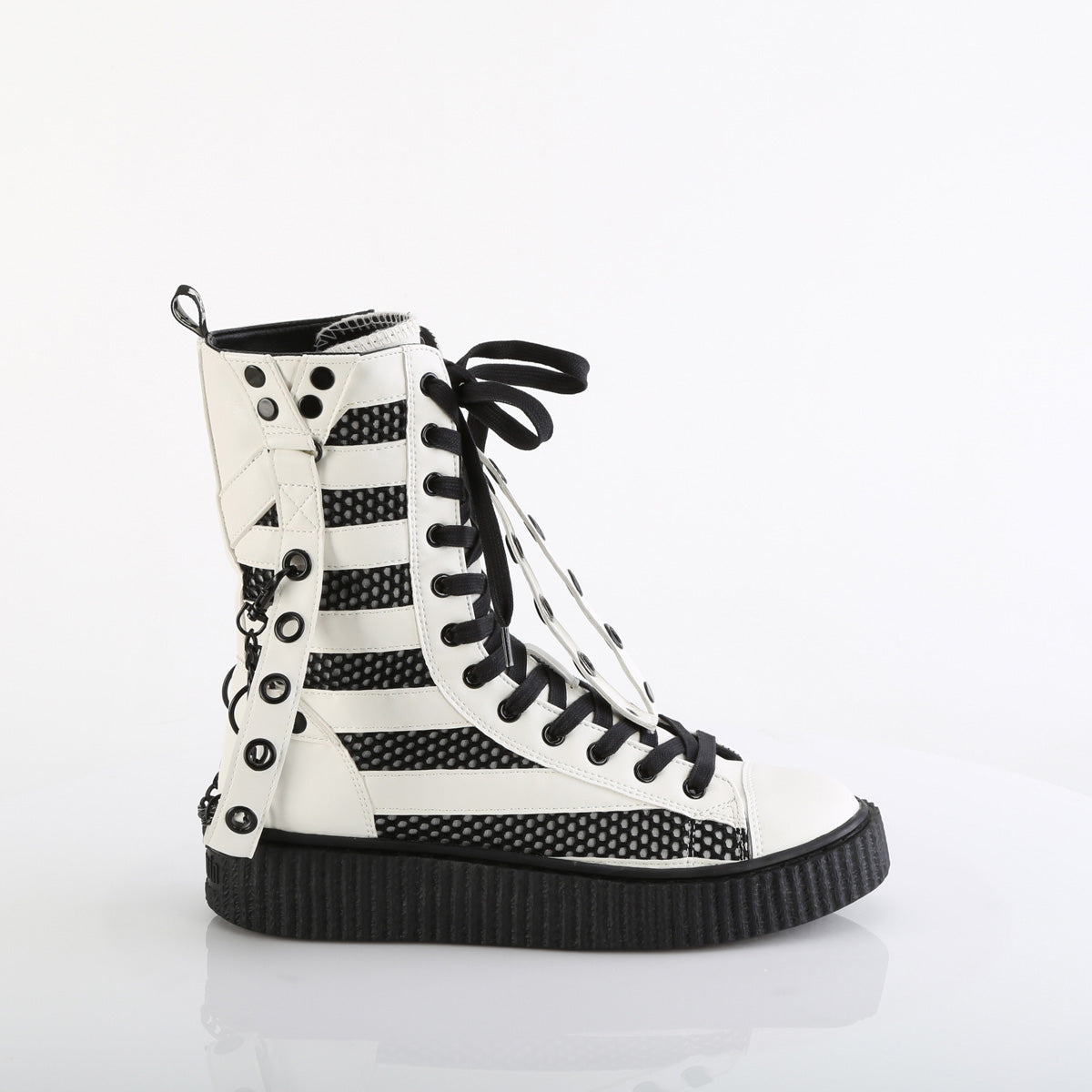 SNEEKER-325 Demonia Cult White Alternative Unisex Sneakers
