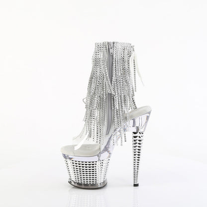 SPECTATOR-1017RSF Pleaser Clear 7 Inch Exotic Dancing Ankle Boots