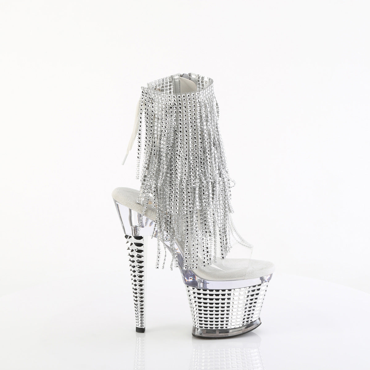 SPECTATOR-1017RSF Pleaser Clear 7 Inch Exotic Dancing Ankle Boots