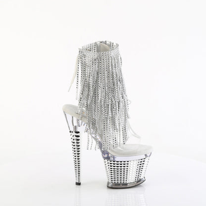 SPECTATOR-1017RSF Pleaser Clear 7 Inch Exotic Dancing Ankle Boots