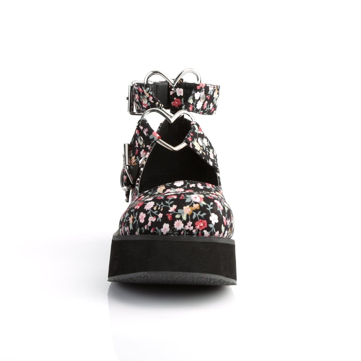 SPRITE-02 Demonia Cult Floral Fabric Alternative Footwear