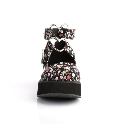 SPRITE-02 Demonia Cult Floral Fabric Alternative Footwear