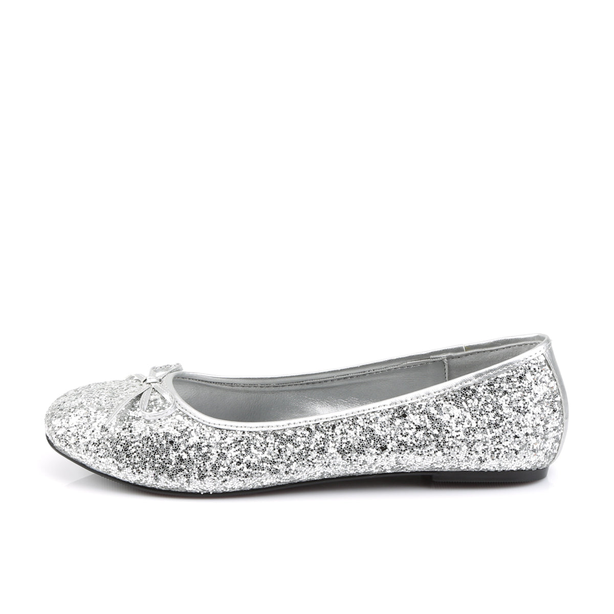 Funtasma STAR-16G Silver Glitter Glitter Flat Shoes