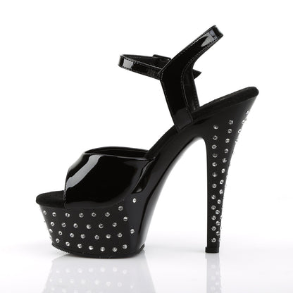 STARDUST-609 Pleaser Black 6 Inch Exotic Dancing Platform Shoes