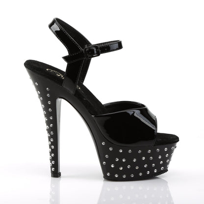 STARDUST-609 Pleaser Black 6 Inch Exotic Dancing Platform Shoes