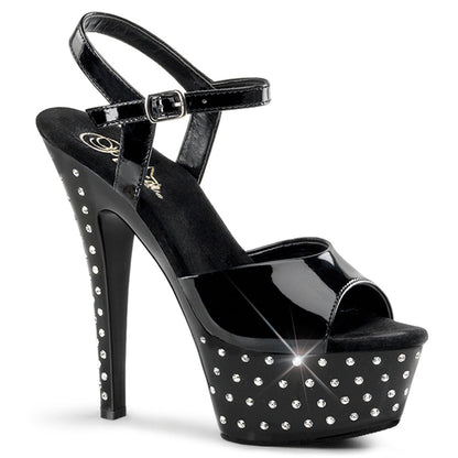 STARDUST-609 Pleaser Black 6 Inch Exotic Dancing Platform Shoes