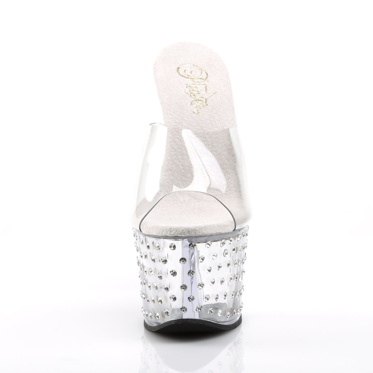 STARDUST-701 Pleaser Clear 7 Inch Fetish Pole Platform Shoes