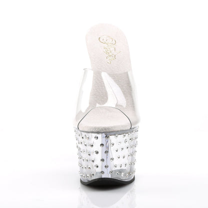 STARDUST-701 Pleaser Clear 7 Inch Fetish Pole Platform Shoes