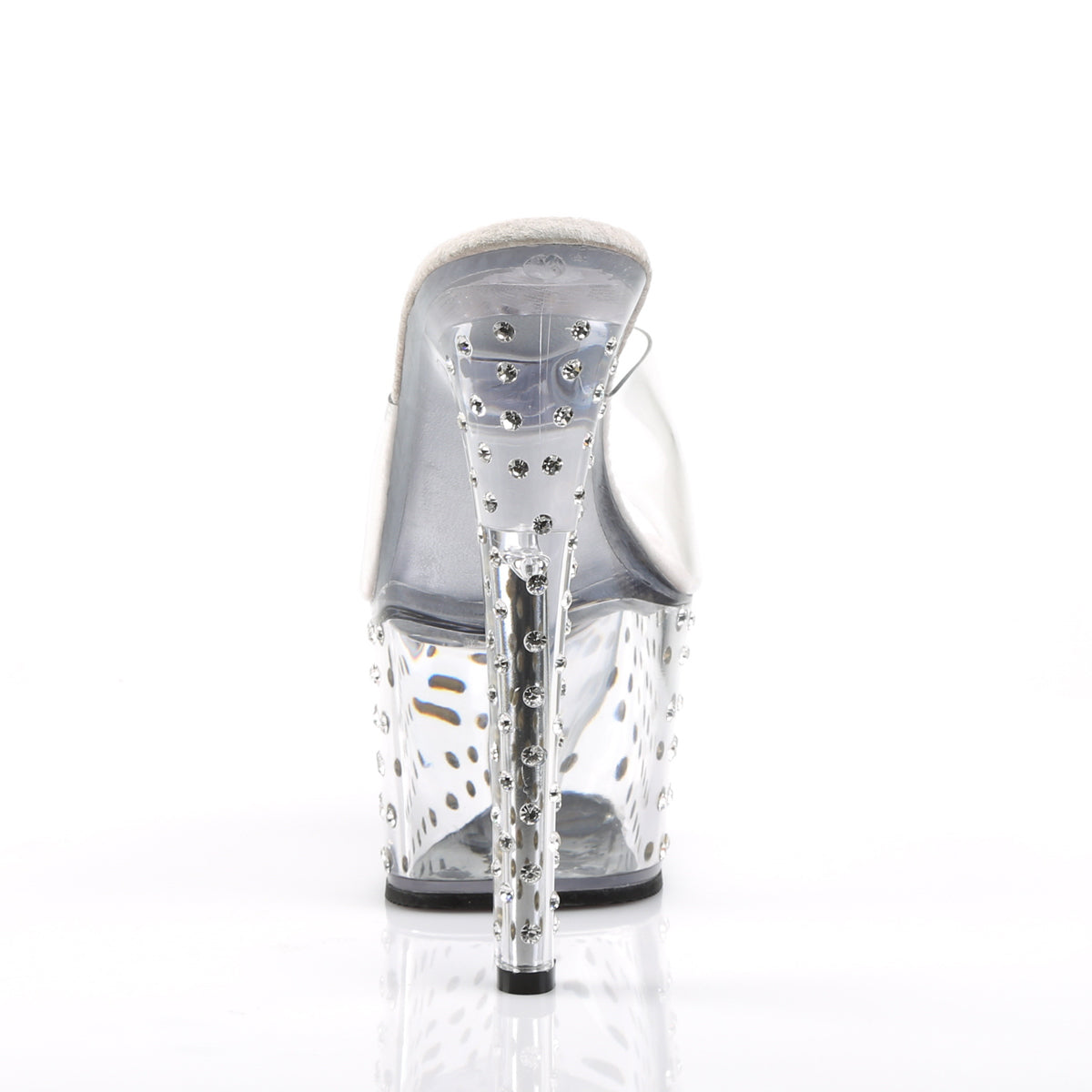 STARDUST-701 Pleaser Clear 7 Inch Fetish Pole Platform Shoes