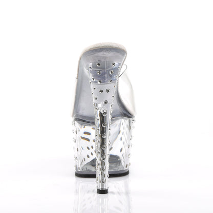 STARDUST-701 Pleaser Clear 7 Inch Fetish Pole Platform Shoes