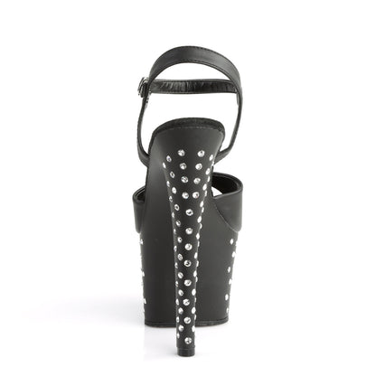 STARDUST-709 Pleaser Black 7 Inch Fetish Pole High Heels