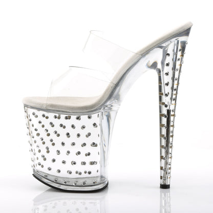 STARDUST-802 Pleaser Clear 8 Inch Pole Dancer High Heels