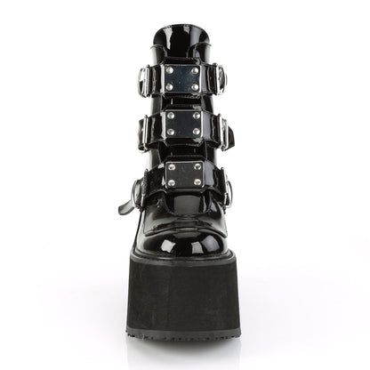 SWING-105 Demonia Cult Black Alternative Women's Ankle Boots