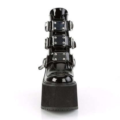 Demonia SWING-105 Black Platform Ankle Boots