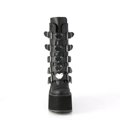 SWING-230 Demonia Cult Black Alternative Knee High Boots