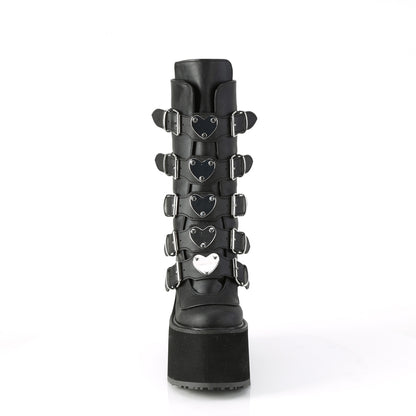 Demonia SWING-230 Black Platform Mid Calf Boots