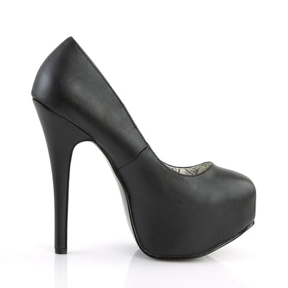 Bordello TEEZE-06 Black Platform Court Shoes - 5 3/4 Inch Heels