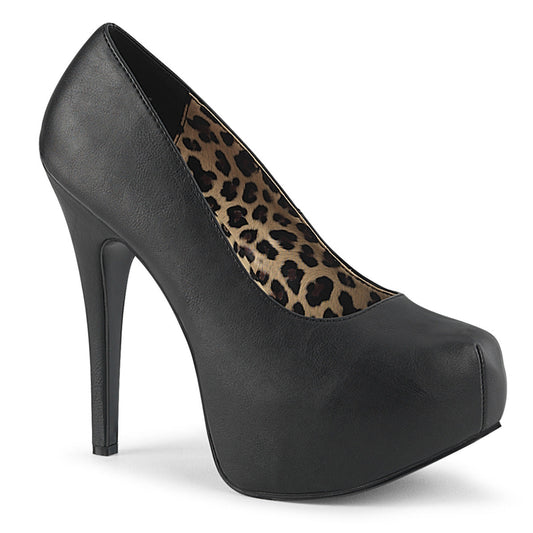 TEEZE-06W Blk Faux Leather