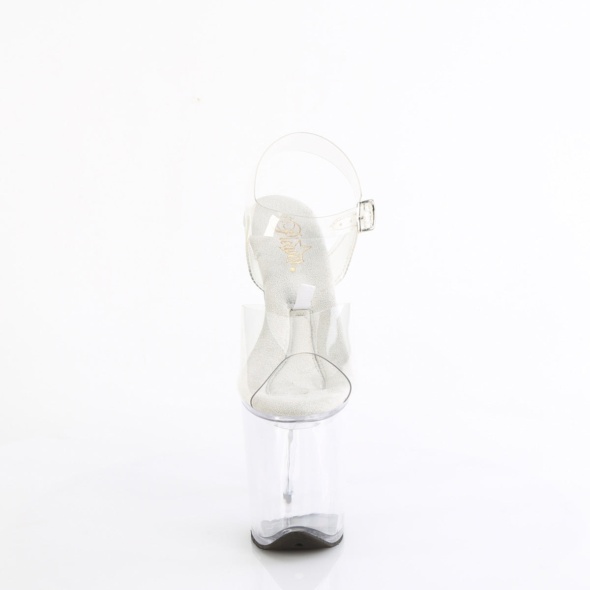 TREASURE-808FLA Pleaser Clear 8 Inch Fetish Pole High Heels