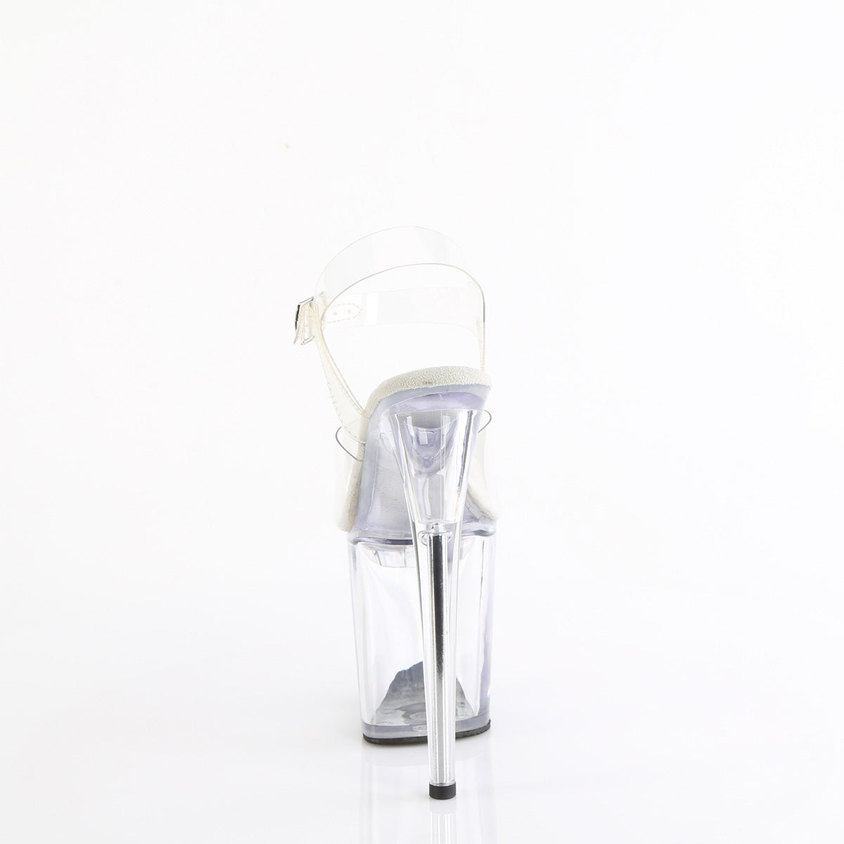 TREASURE-808FLA Pleaser Clear 8 Inch Fetish Pole High Heels