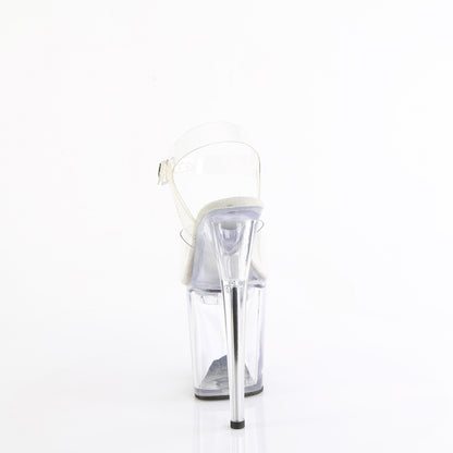 TREASURE-808FLA Pleaser Clear 8 Inch Fetish Pole High Heels