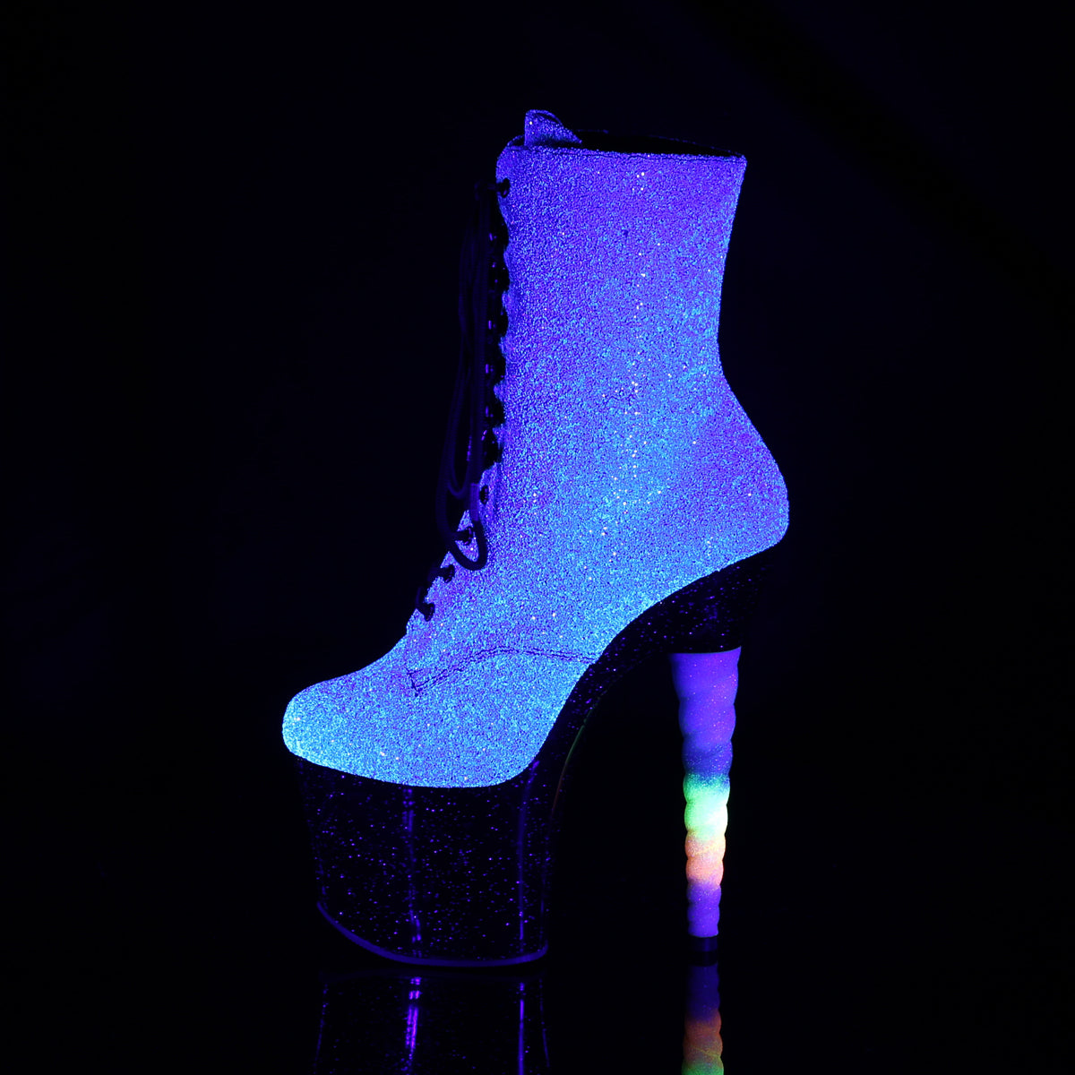 UNICORN-1020G Pleaser Purple 7 Inch Pole Dancer High Heels