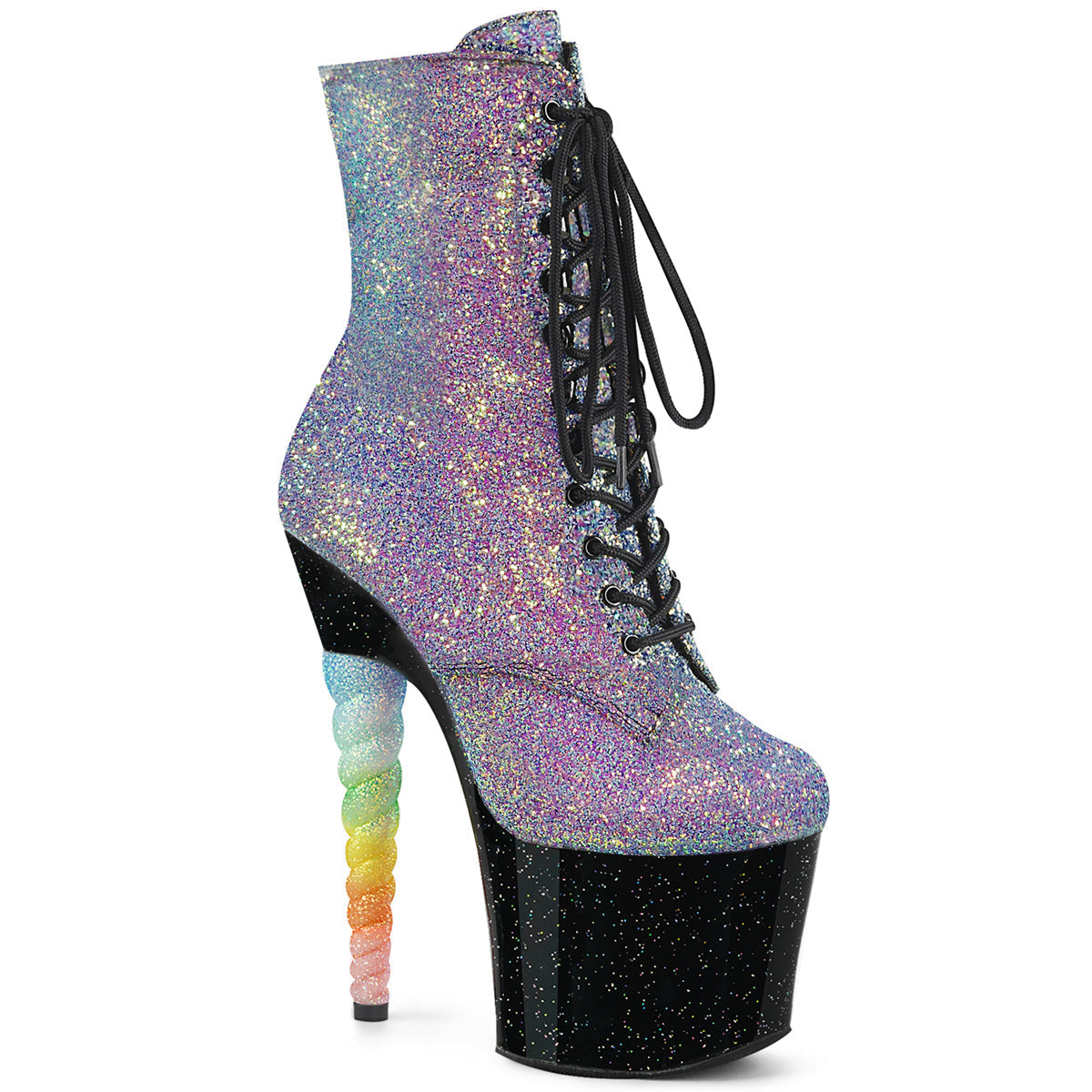 UNICORN-1020G Pleaser Purple 7 Inch Pole Dancer High Heels