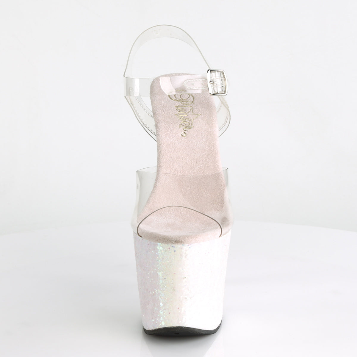 UNICORN-708LG Pleaser Opal Glitter 7 Inch Fetish Pole Platform Shoes