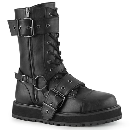 VALOR-220 Demonia Cult Black Alternative Footwear Unisex