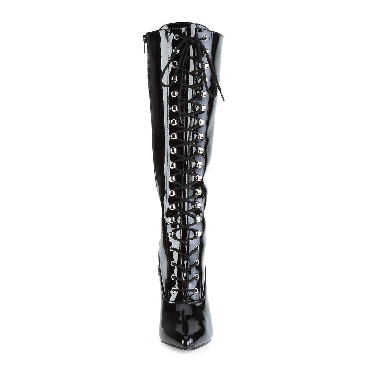 VANITY-2020 Knee Highs 4" Heel Black Patent Fetish Footwear