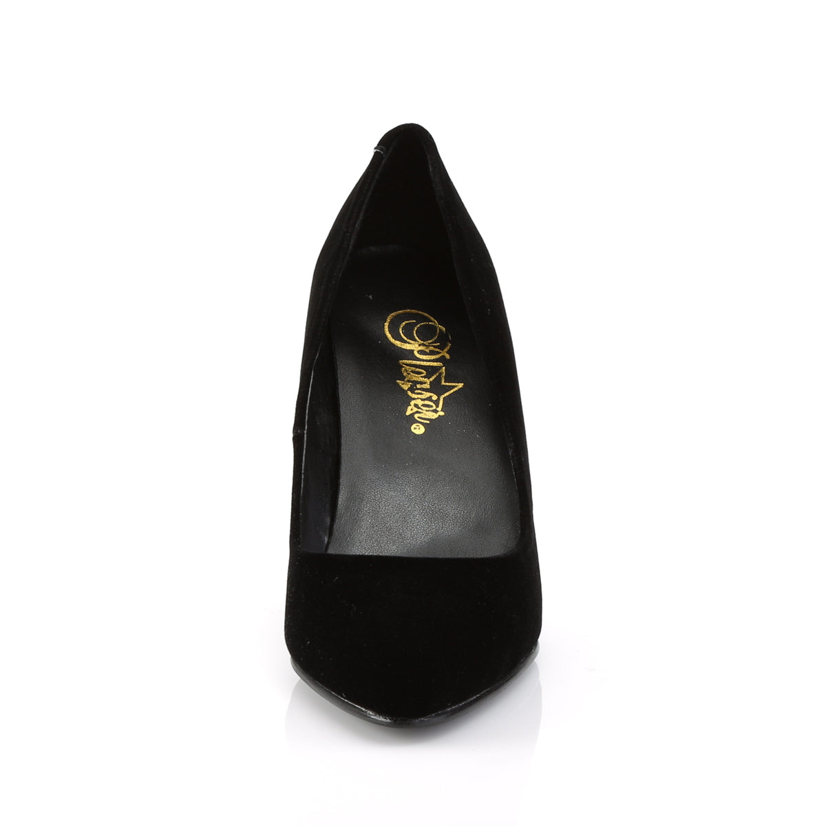 VANITY-420 Pleaser Black 4 Inch Exotic Berdoom Heels