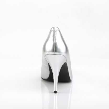 VANITY-420 Pleaser Silver 4 Inch Fetish Berdoom Heels