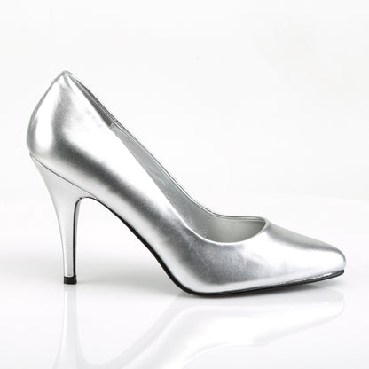 VANITY-420 Pleaser Silver 4 Inch Fetish Berdoom Heels