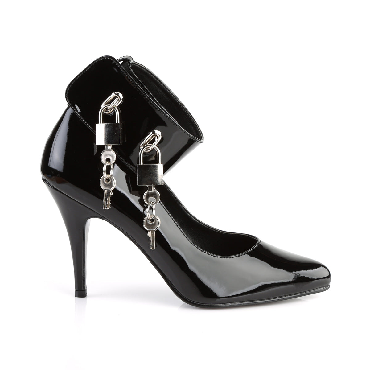 VANITY-434 Pleaser Black 4 Inch Fetish Berdoom Heels