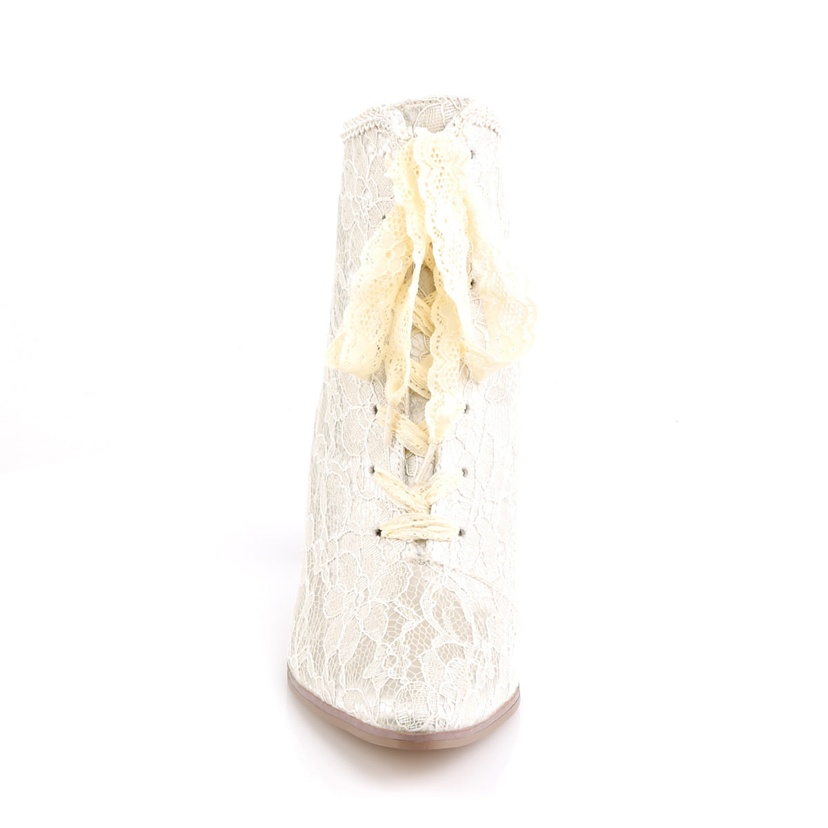 VICTORIAN-30 Fabulicious Champagne 2.8 Inch Vintage Boots