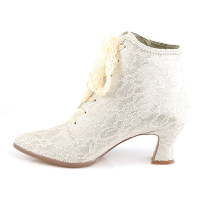 VICTORIAN-30 Fabulicious Champagne 2.8 Inch Vintage Boots