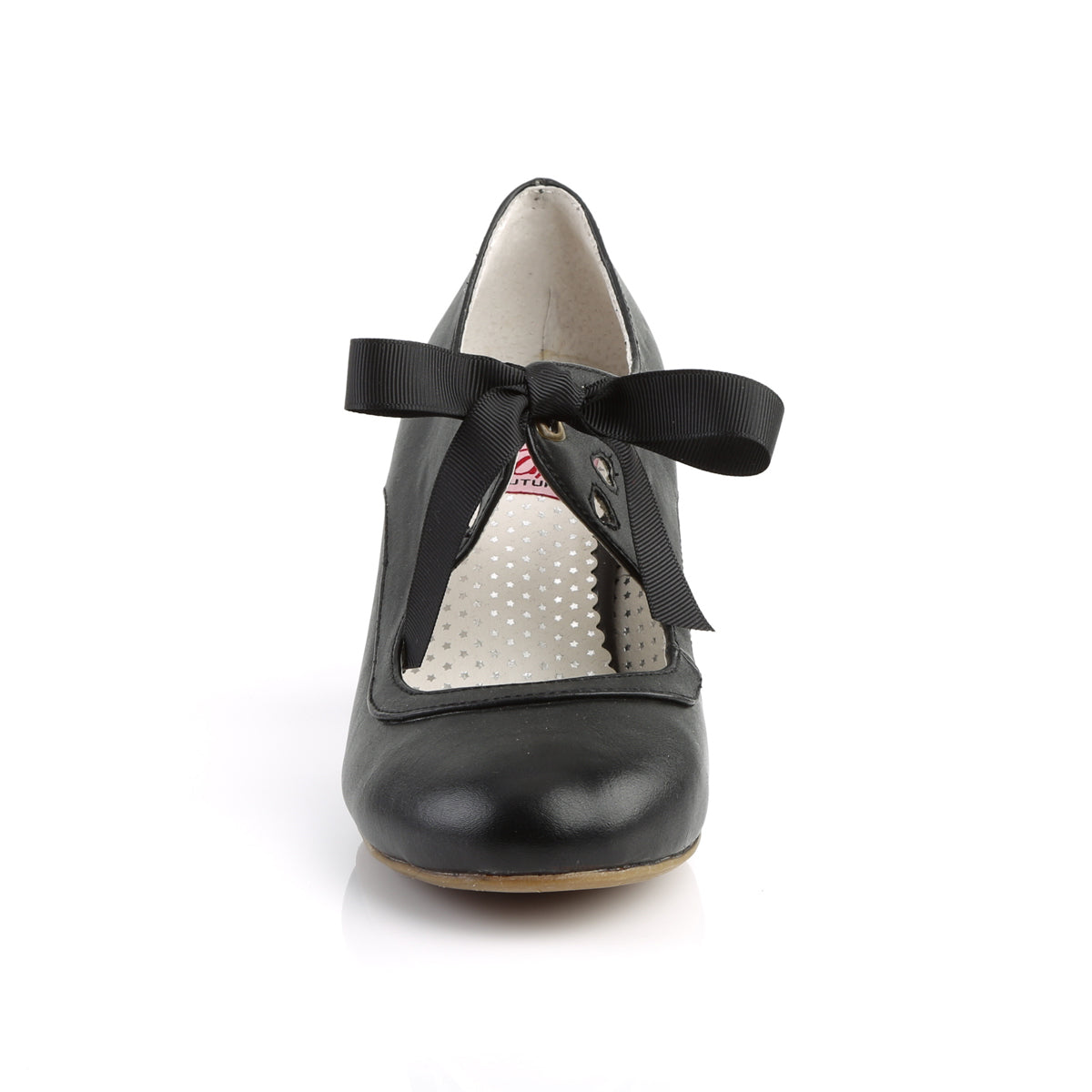 Pin Up Couture WIGGLE-32 Black Mary Jane Shoes - 2.5 Inch Heels