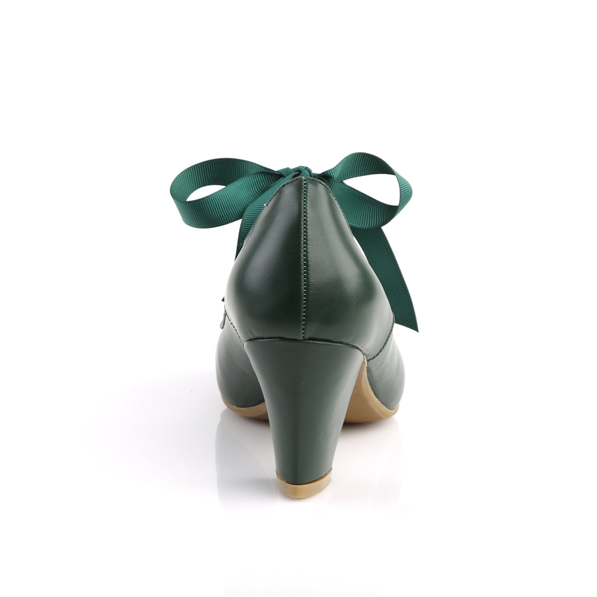 WIGGLE-32 Pin Up 2.5 Inch Heel Dark Green Fetish Footwear