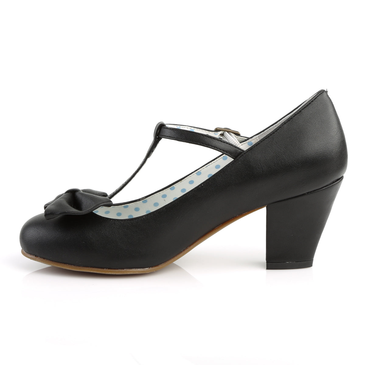 WIGGLE-50 Pin Up Couture Black 2.5 Inch Glamourous Heels