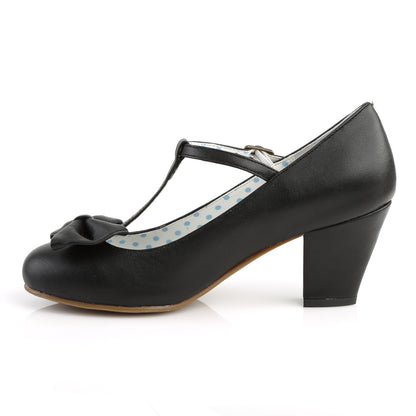 WIGGLE-50 Pin Up Couture Black 2.5 Inch Glamourous Heels