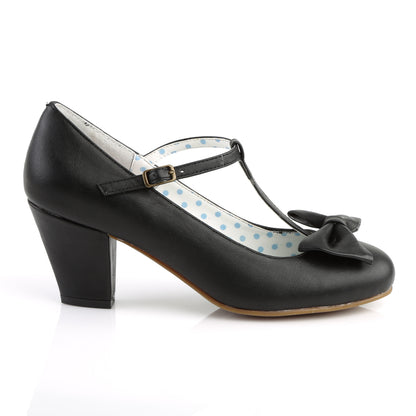 WIGGLE-50 Pin Up Couture Black 2.5 Inch Glamourous Heels