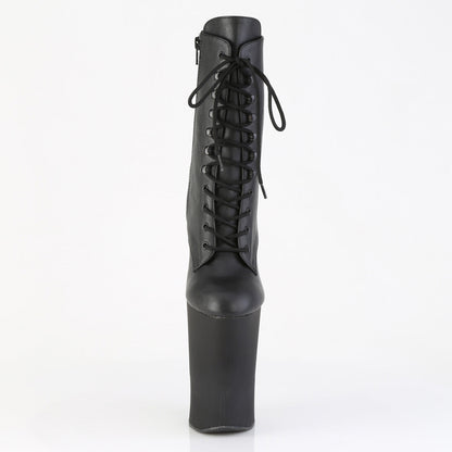 WORSHIP-1020 Pleaser Black 10 Inch Exotic Dancing Ankle Boots