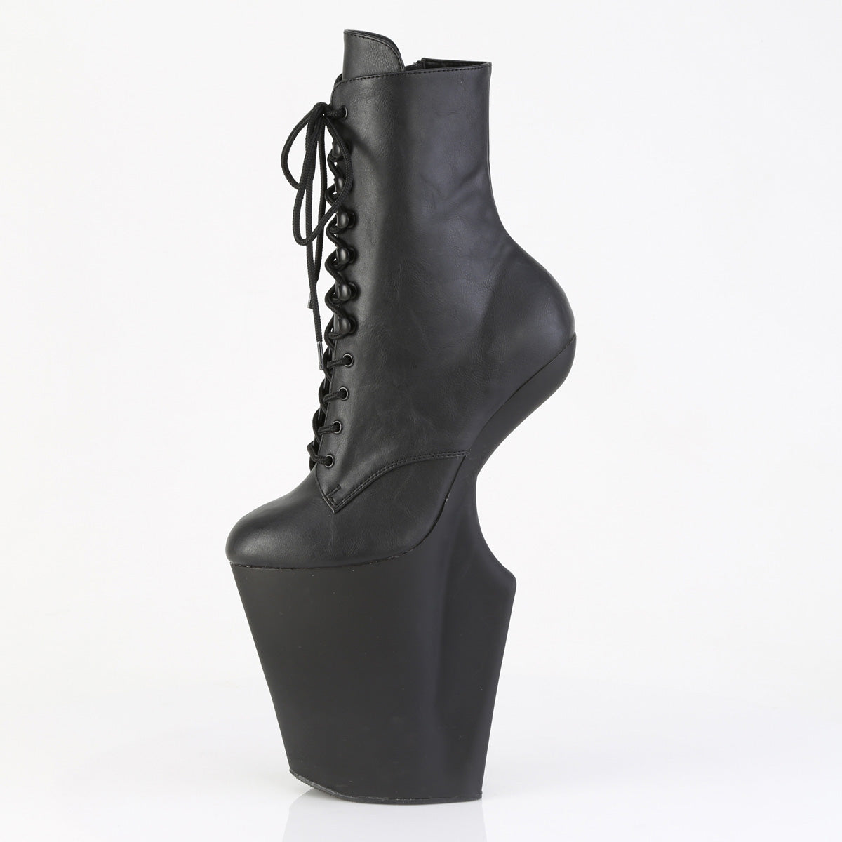 WORSHIP-1020 Pleaser Black 10 Inch Exotic Dancing Ankle Boots