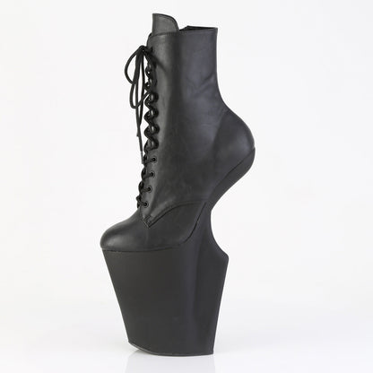 WORSHIP-1020 Pleaser Black 10 Inch Exotic Dancing Ankle Boots
