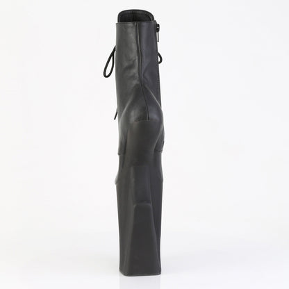 WORSHIP-1020 Pleaser Black 10 Inch Exotic Dancing Ankle Boots